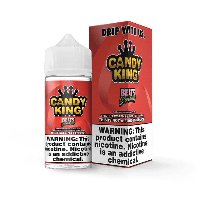 Candy King Strawberry Belts 100ml - Virginia Vapes & Tobacco