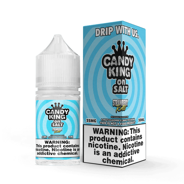 Candy King Strawberry Rolls Salts 30ml - Virginia Vapes & Tobacco