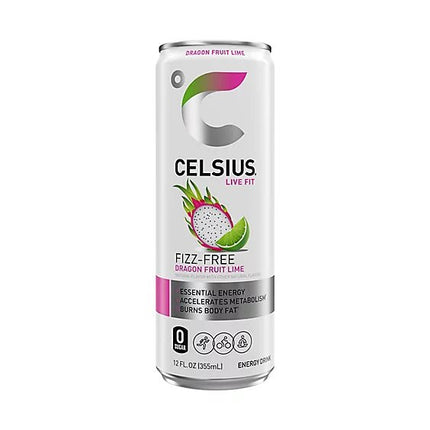 Celsius Fizz Free Energy Drink 12 OZ Dragon Fruit Lime - Virginia Vapes & Tobacco
