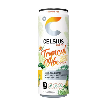 Celsius Sparkling Energy Drink 12 OZ Tropical Vibes - Virginia Vapes & Tobacco