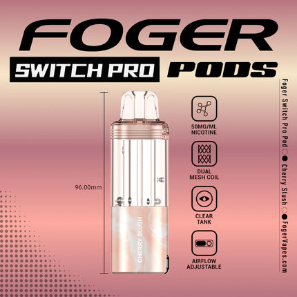 Foger Switch Pro Disposable POD ONLY Cherry Slush