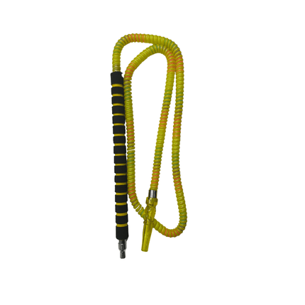 Cushioned Handle Hookah Hose yellow