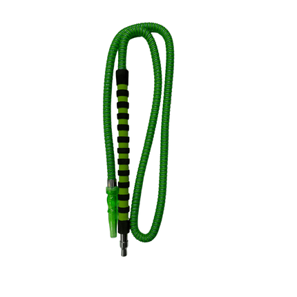 Cushioned Handle Hookah Hose green