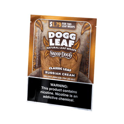 Dogg Leaf Flat Wraps Russian Cream - Virginia Vapes & Tobacco