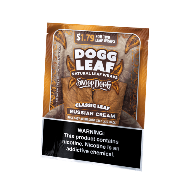 Dogg Leaf Flat Wraps Russian Cream - Virginia Vapes & Tobacco