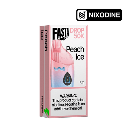 Fasta Drop Nixodine Disposable Peach Ice - Virginia Vapes & Tobacco