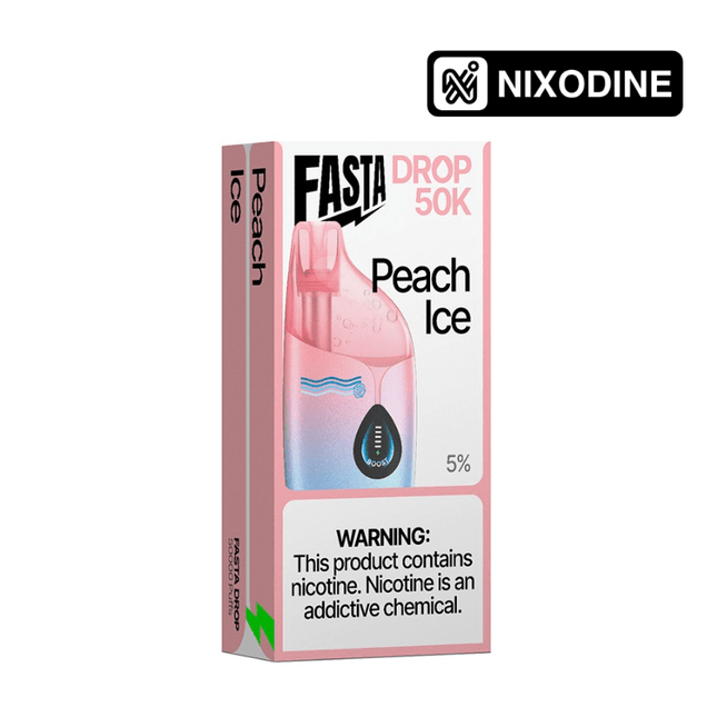 Fasta Drop Nixodine Disposable Peach Ice - Virginia Vapes & Tobacco