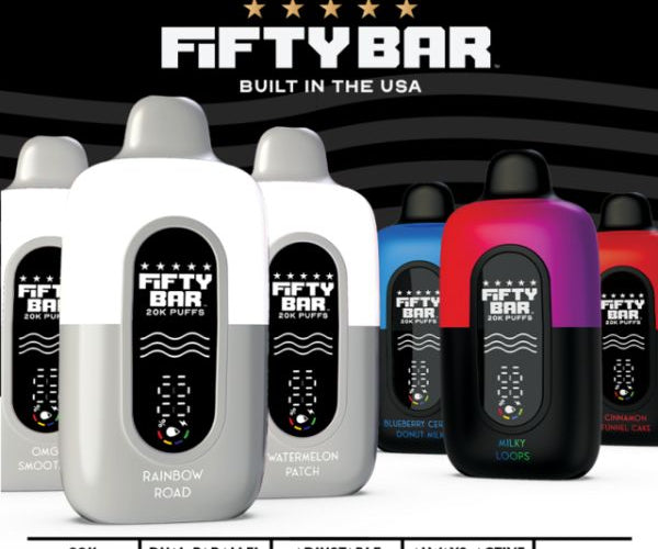 fifty bar vape milky loops Milky Loops Fifty Bar Disposable Vape main image 1