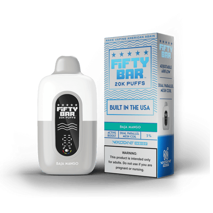Fifty Bar Nixodine Disposable Baja Mango - Virginia Vapes & Tobacco
