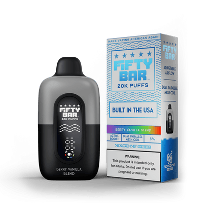 Fifty Bar Nixodine Disposable Berry Vanilla Blend - Virginia Vapes & Tobacco
