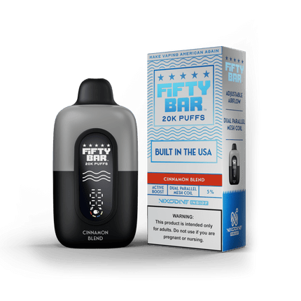 Fifty Bar Nixodine Disposable Cinnamon Funnel Cake - Virginia Vapes & Tobacco