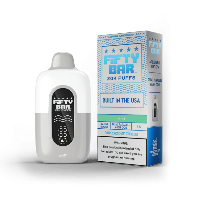 Fifty Bar Nixodine Disposable Mint - Virginia Vapes & Tobacco
