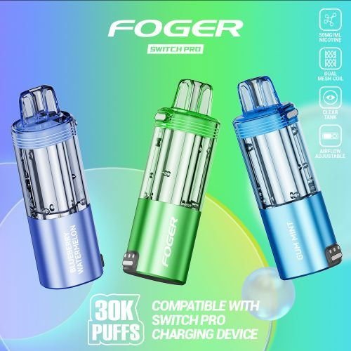 Foger Switch Pro 30,000 Puff Disposable Pod | Switch Pro Compatible Foger Switch Pro 30,000 Puff Disposable Pod | Switch Pro Compatible