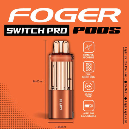 Foger Switch Pro Disposable POD ONLY Coffee - Virginia Vapes & Tobacco