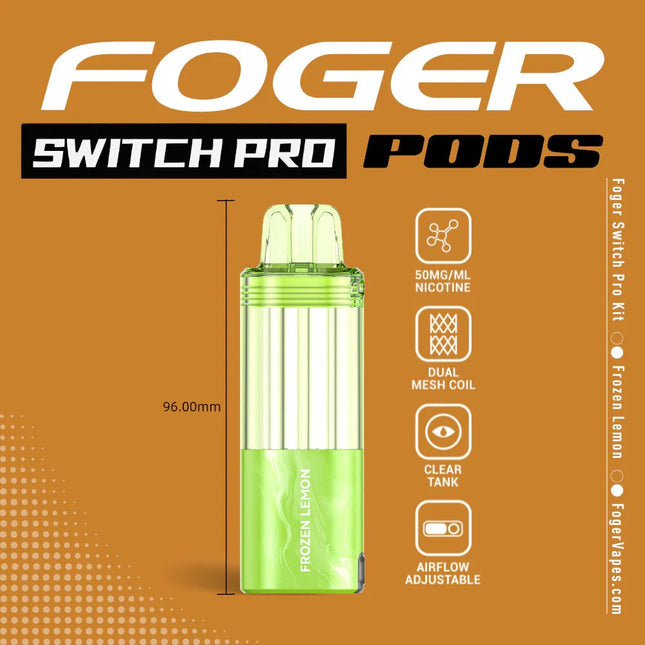 Foger Switch Pro Disposable POD ONLY Frozen Lemon - Virginia Vapes & Tobacco