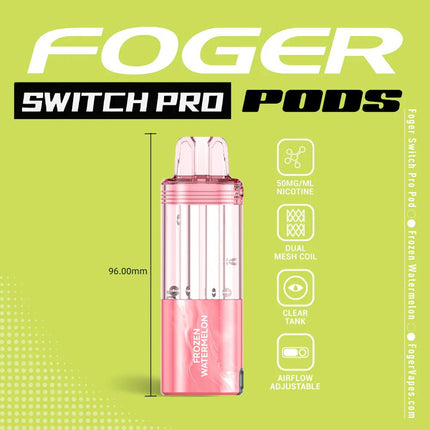 Foger Switch Pro Disposable POD ONLY Frozen Watermelon - Virginia Vapes & Tobacco