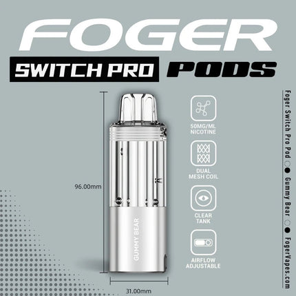 Foger Switch Pro Disposable POD ONLY Gummy Bear - Virginia Vapes & Tobacco