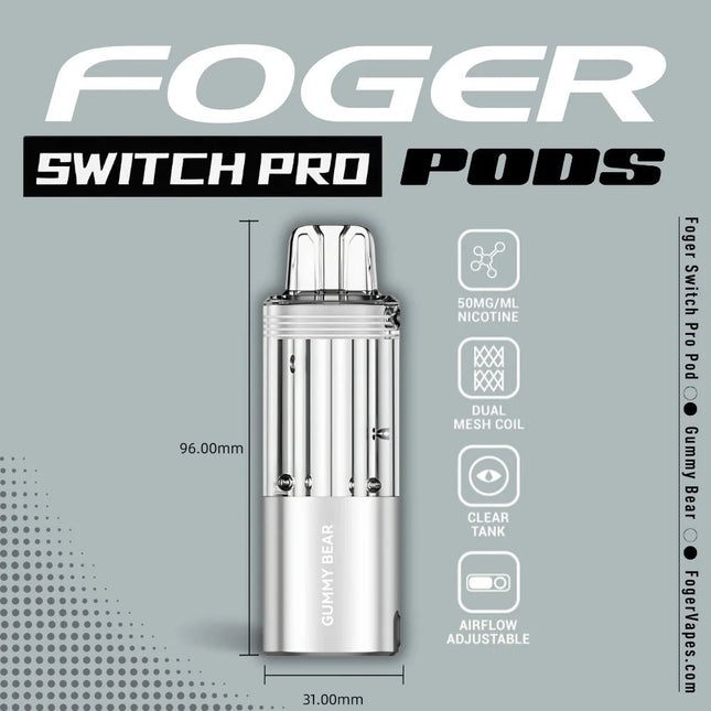 Foger Switch Pro Disposable POD ONLY Gummy Bear - Virginia Vapes & Tobacco