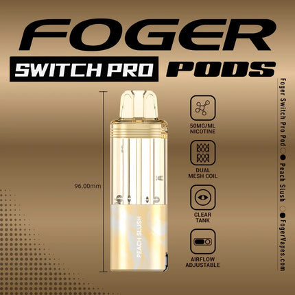 Foger Switch Pro Disposable POD ONLY Peach Slush - Virginia Vapes & Tobacco