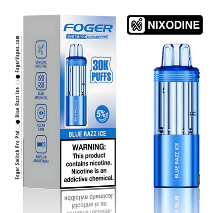 Foger Switch Pro Nixodine POD ONLY Blue Razz Ice - Virginia Vapes & Tobacco