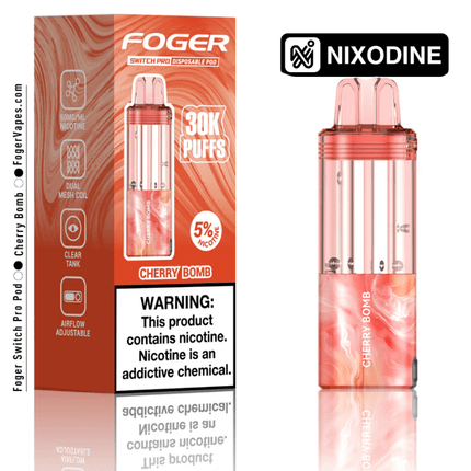 Foger Switch Pro Nixodine POD ONLY Cherry Bomb - Virginia Vapes & Tobacco