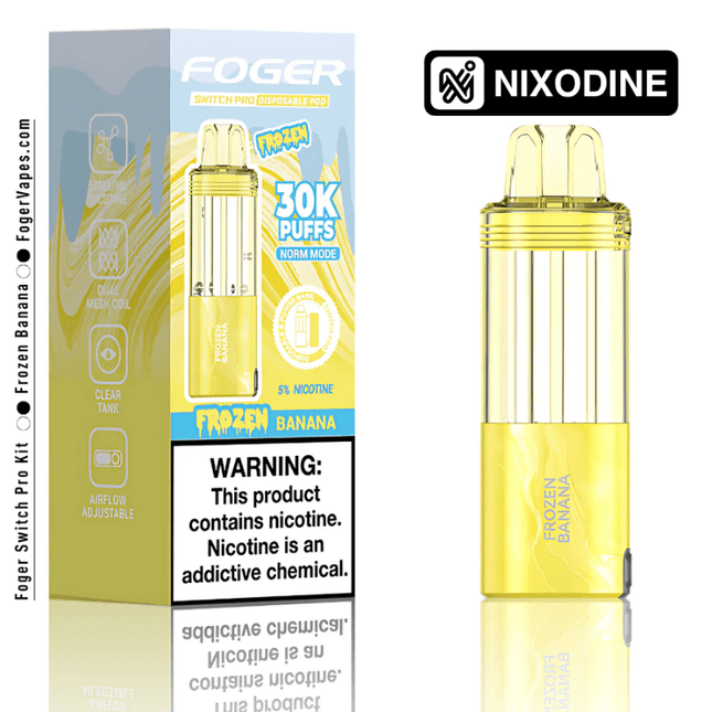 Foger Switch Pro Nixodine POD ONLY Frozen Banana - Virginia Vapes & Tobacco