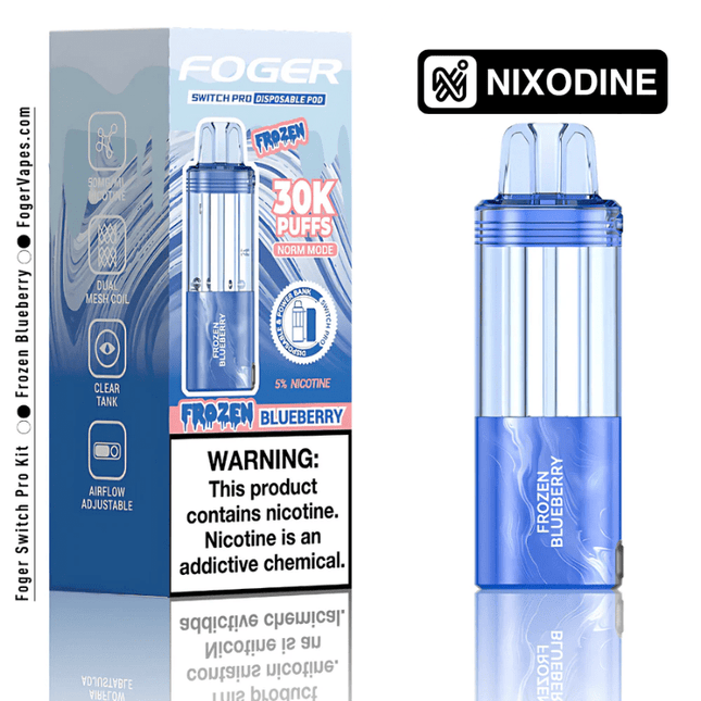 Foger Switch Pro Nixodine POD ONLY Frozen Blueberry - Virginia Vapes & Tobacco