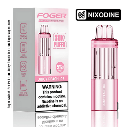 Foger Switch Pro Nixodine POD ONLY Juicy Peach Ice - Virginia Vapes & Tobacco