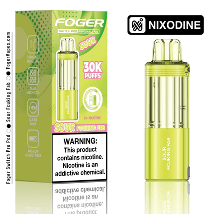 Foger Switch Pro Nixodine POD ONLY Sour Fcuking Fab - Virginia Vapes & Tobacco