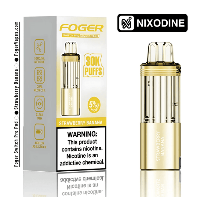 Foger Switch Pro Nixodine POD ONLY Strawberry Banana - Virginia Vapes & Tobacco