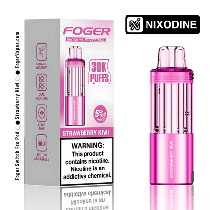 Foger Switch Pro Nixodine POD ONLY Strawberry Kiwi - Virginia Vapes & Tobacco
