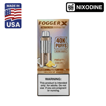 Fogger X Switch Pro POD ONLY Pineapple Coconut - Virginia Vapes & Tobacco
