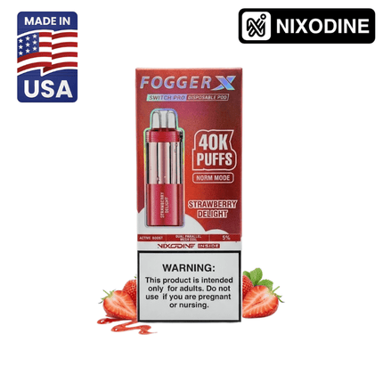 Fogger X Switch Pro POD ONLY Strawberry Delight - Virginia Vapes & Tobacco