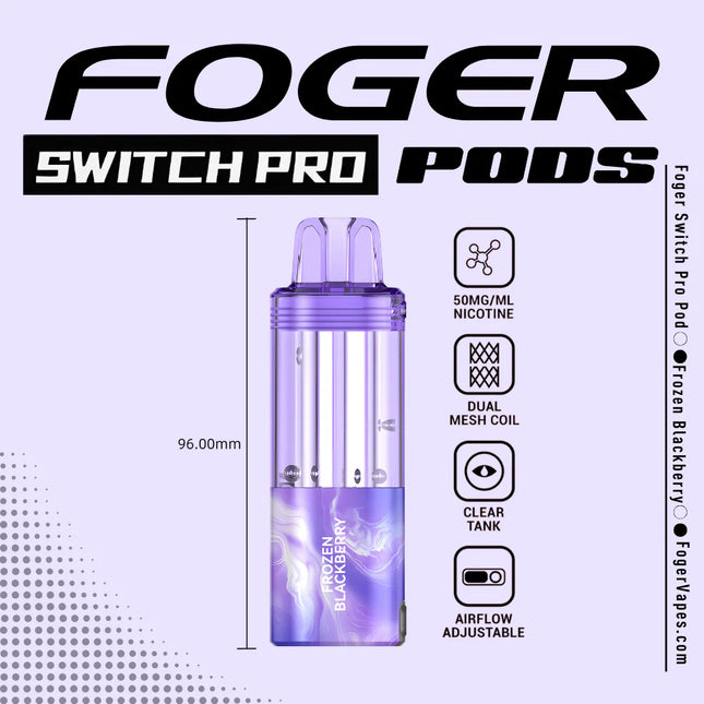 Foger Switch Pro Disposable POD ONLY Frozen Blackberry