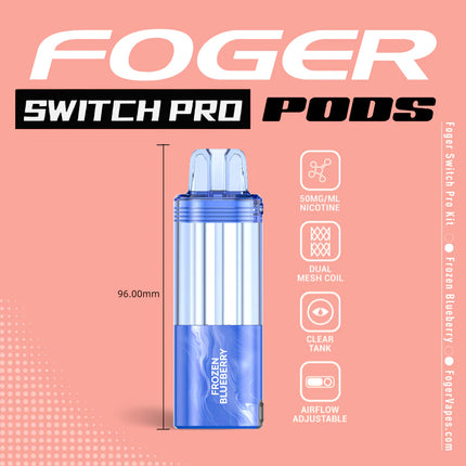Foger Switch Pro Disposable POD ONLY Frozen Blueberry