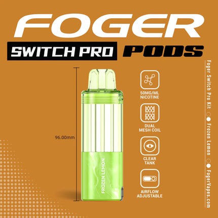 Foger Switch Pro Disposable POD ONLY Frozen Lemon