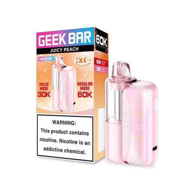 Geek Bar Mate Kit Disposable 60k Juicy Peach - Virginia Vapes & Tobacco