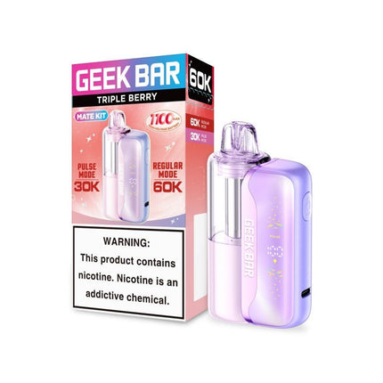 Geek Bar Mate Kit Disposable 60k Triple Berry - Virginia Vapes & Tobacco