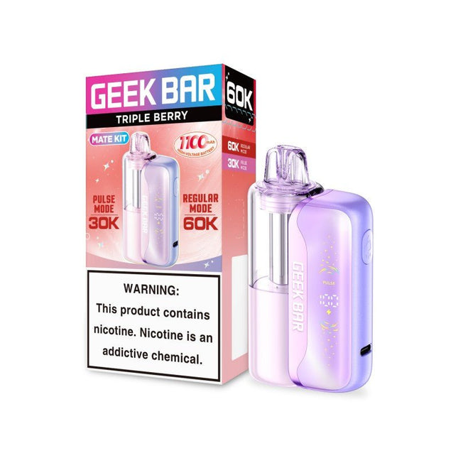 Geek Bar Mate Kit Disposable 60k Triple Berry - Virginia Vapes & Tobacco