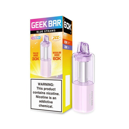 Geek Bar Mate POD ONLY Disposable 60k Blue Straws - Virginia Vapes & Tobacco
