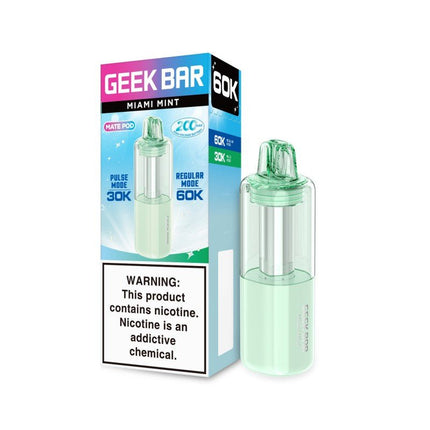 Geek Bar Mate POD ONLY Disposable 60k Miami Mint - Virginia Vapes & Tobacco