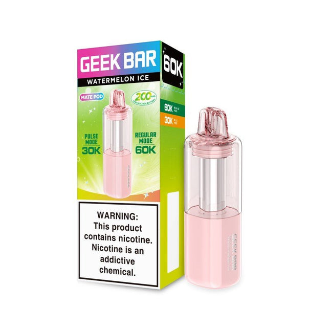 Geek Bar Mate POD ONLY Disposable 60k Watermelon Ice - Virginia Vapes & Tobacco
