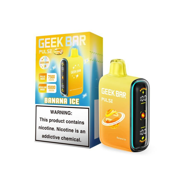 Geek Bar Pulse 15K Disposable Banana Ice - Virginia Vapes & Tobacco