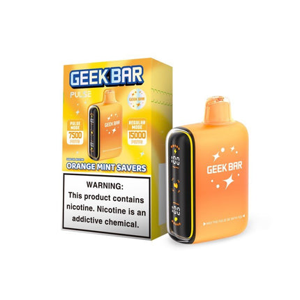 Geek Bar Pulse 15K Disposable Orange Mint Savers - Virginia Vapes & Tobacco