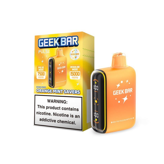 Geek Bar Pulse 15K Disposable Orange Mint Savers - Virginia Vapes & Tobacco