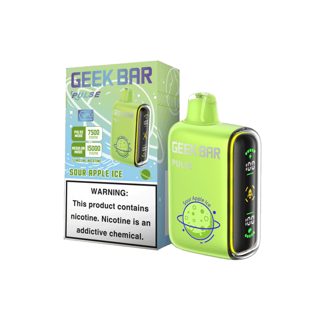 Geek Bar Pulse 15K Disposable Sour Apple Ice - Virginia Vapes & Tobacco