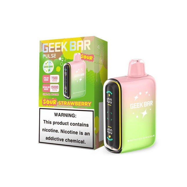Geek Bar Pulse 15K Disposable Sour Strawberry - Virginia Vapes & Tobacco
