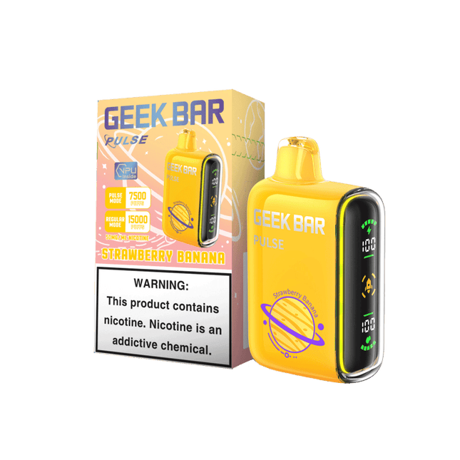 Geek Bar Pulse 15K Disposable Strawberry Banana - Virginia Vapes & Tobacco