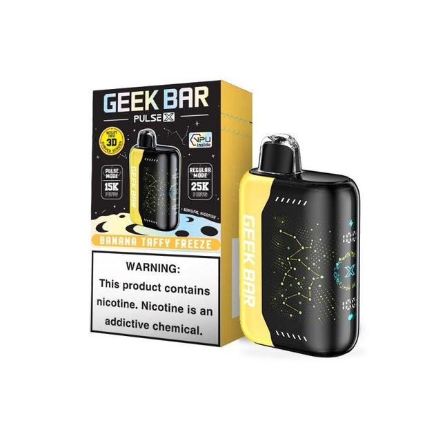 Geek Bar Pulse X 25k Disposable Banana Taffy Freeze - Virginia Vapes & Tobacco