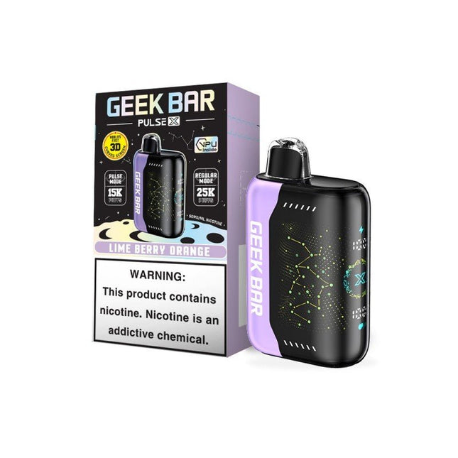 Geek Bar Pulse X 25k Disposable Lime Berry Orange - Virginia Vapes & Tobacco